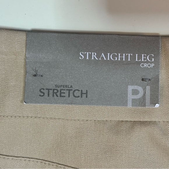 NWT Soft Surroundings Crop Pants Tan PL or Petite Large - Picture 6 of 9